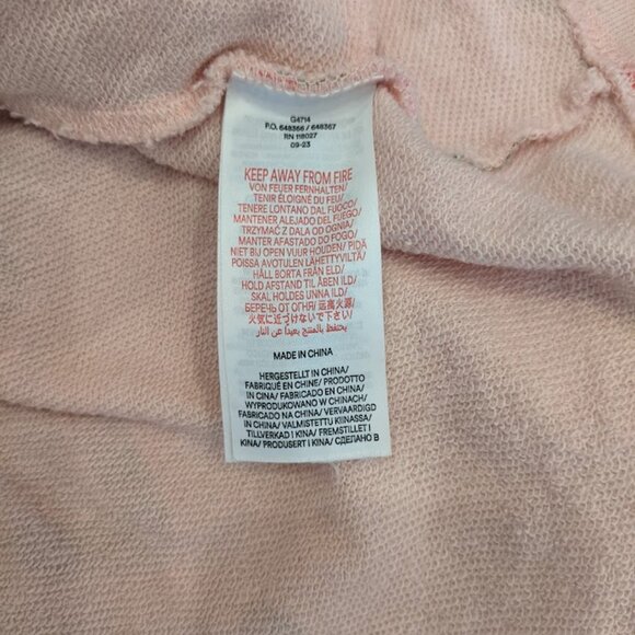 Mini Boden Cosy Sweatshirt Dress Girls Sz 6-7 Tulip Flower Print Pockets Pink - Picture 6 of 8